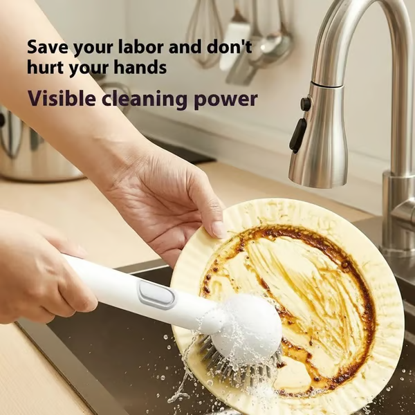 🔥 Limited stock! last day 49% OFF-🎁6-in-1 Rotatable Dish Brush with Detergent Dispenser