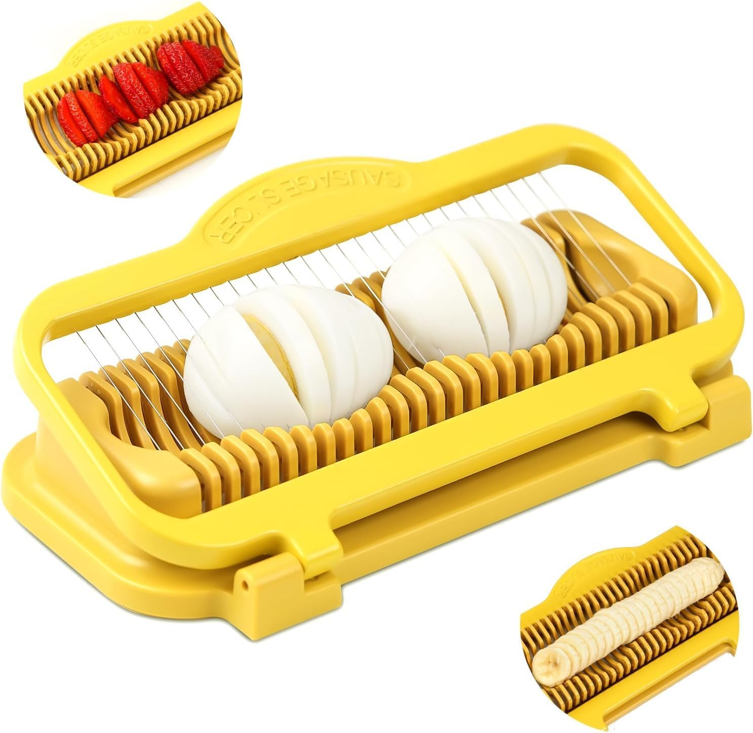 Larger Banana Slicer Egg Slicer for Hard Boiled Eggs