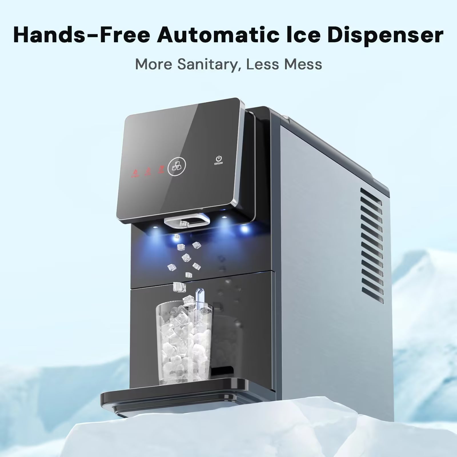 33lbs Countertop Nugget Ice Maker 58015RIM0-BLACK
