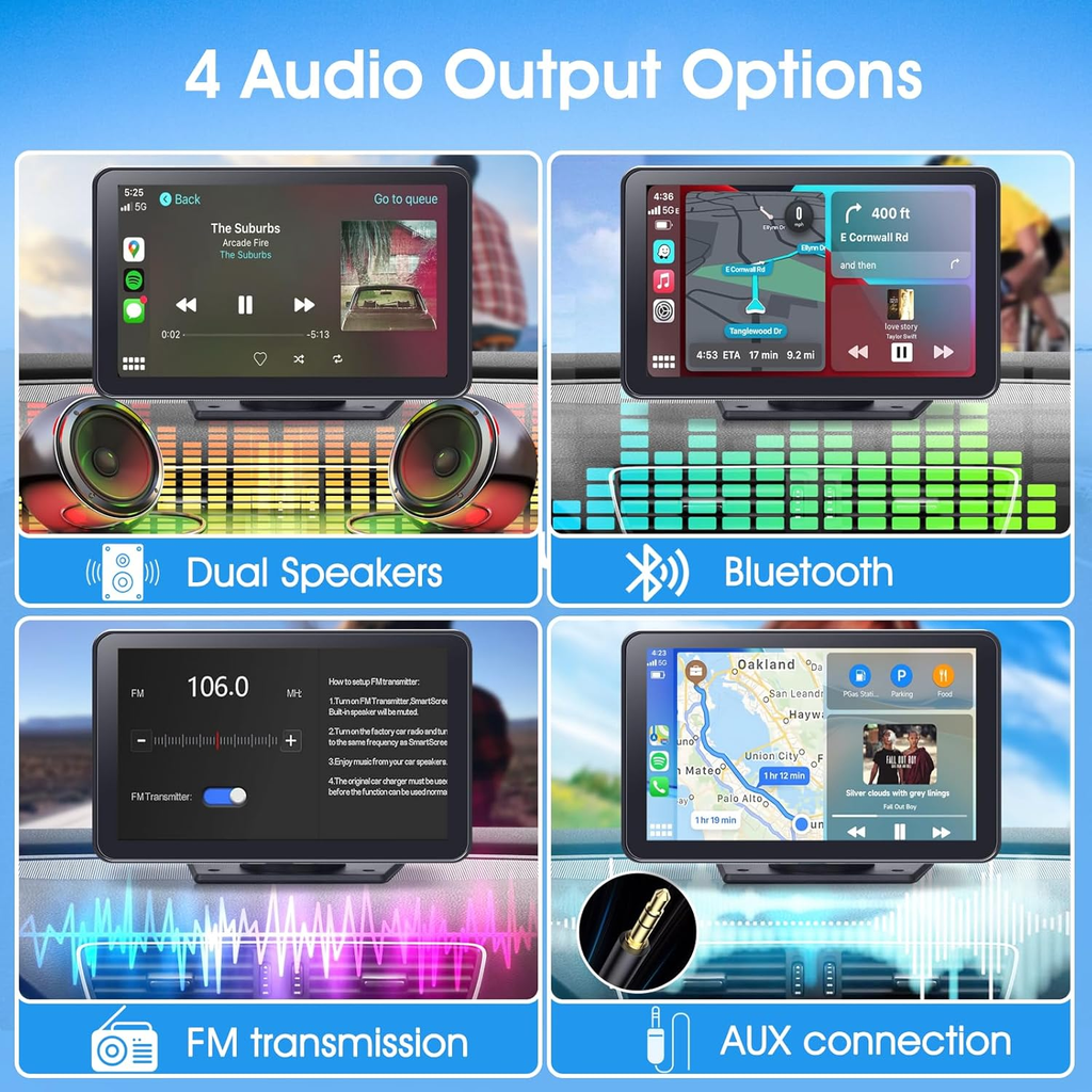 Portable Wireless Carplay Screen
