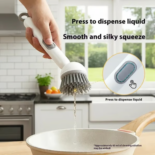 🔥 Limited stock! last day 49% OFF-🎁6-in-1 Rotatable Dish Brush with Detergent Dispenser