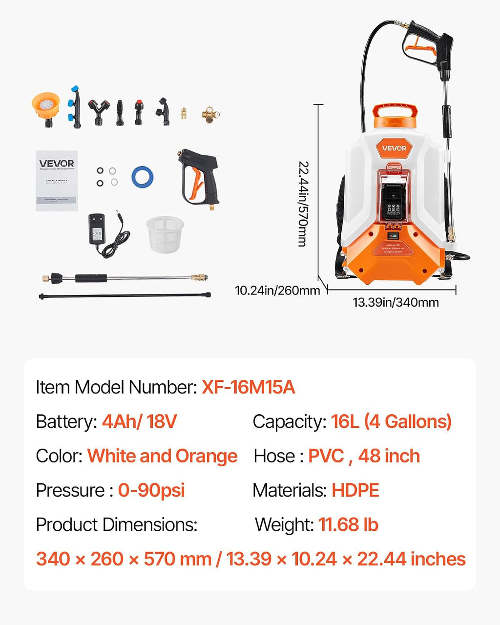 Battery Powered Backpack Sprayer-Order today and get two batteries for free