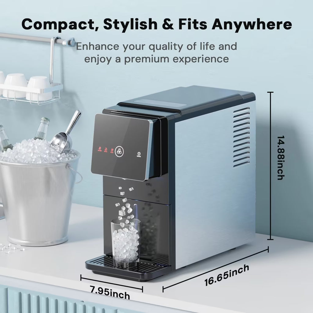 33lbs Countertop Nugget Ice Maker 58015RIM0-BLACK