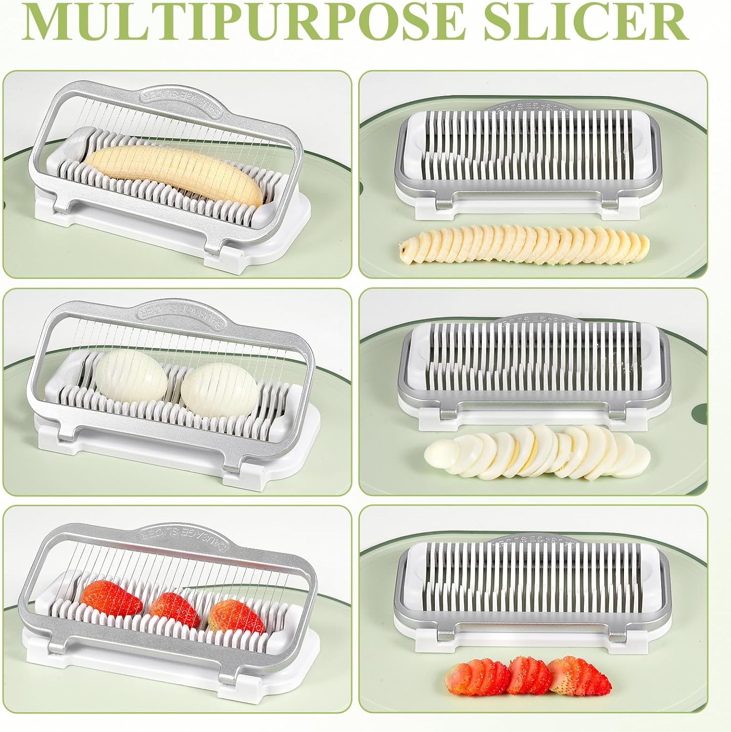 Larger Banana Slicer Egg Slicer for Hard Boiled Eggs