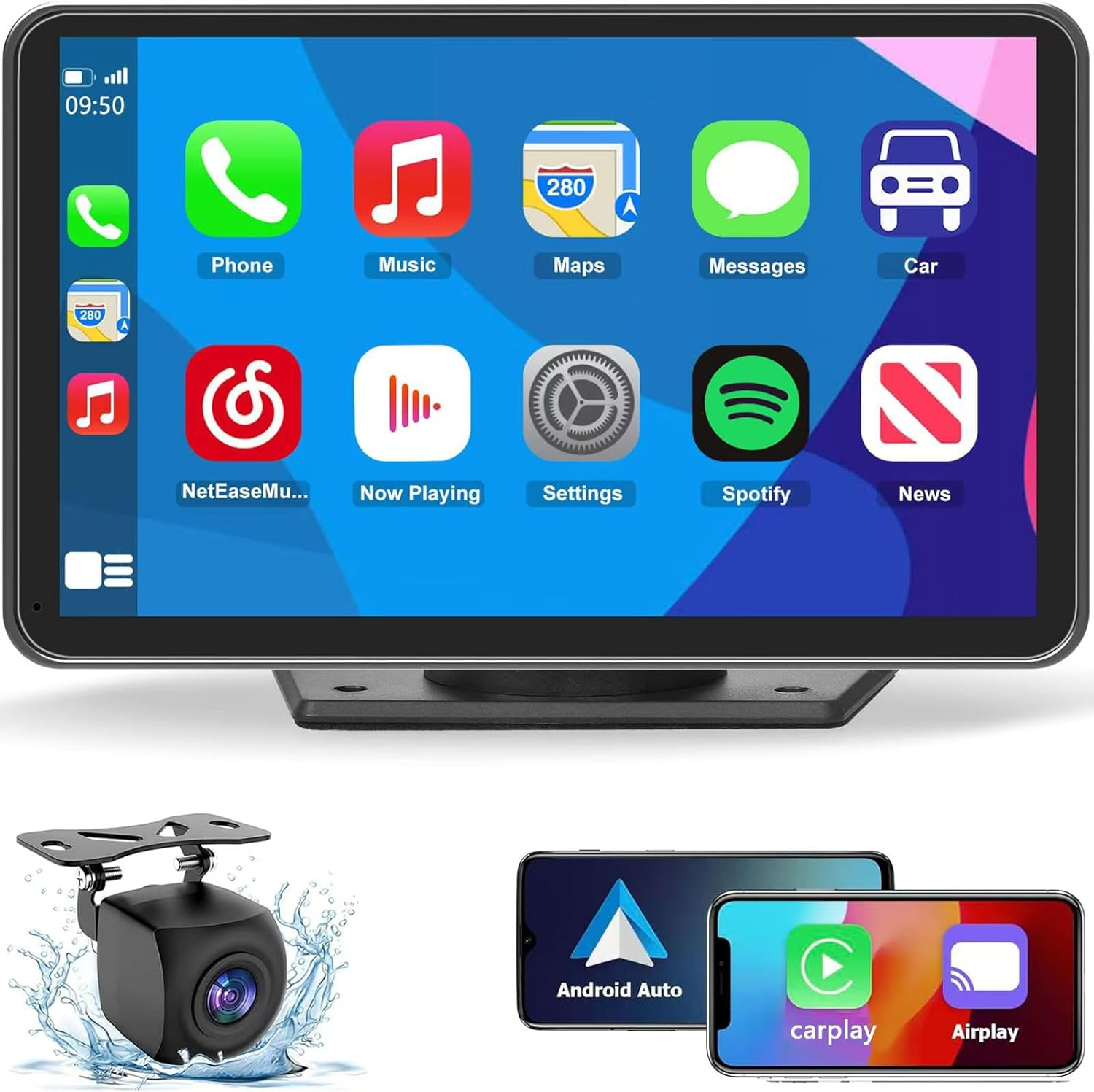 Portable Wireless Carplay Screen